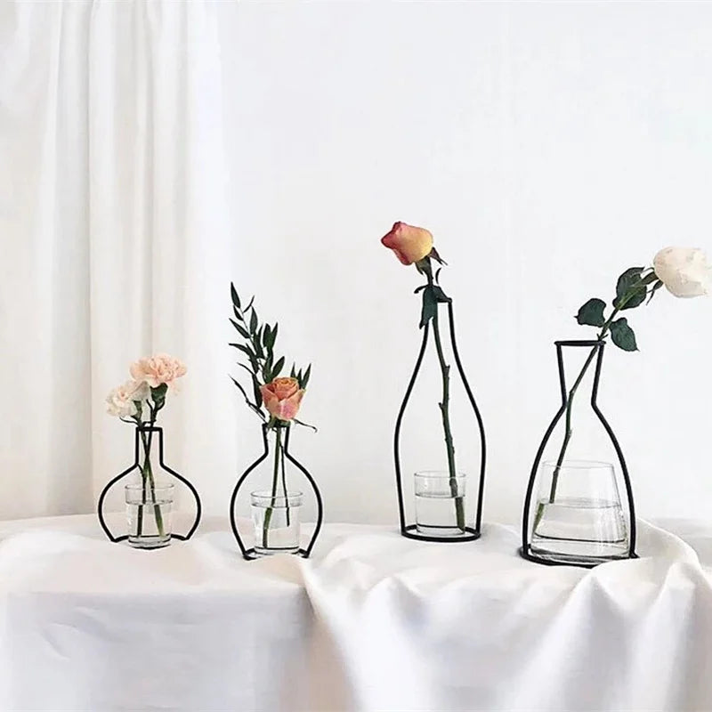 Retro Iron Vase Collection